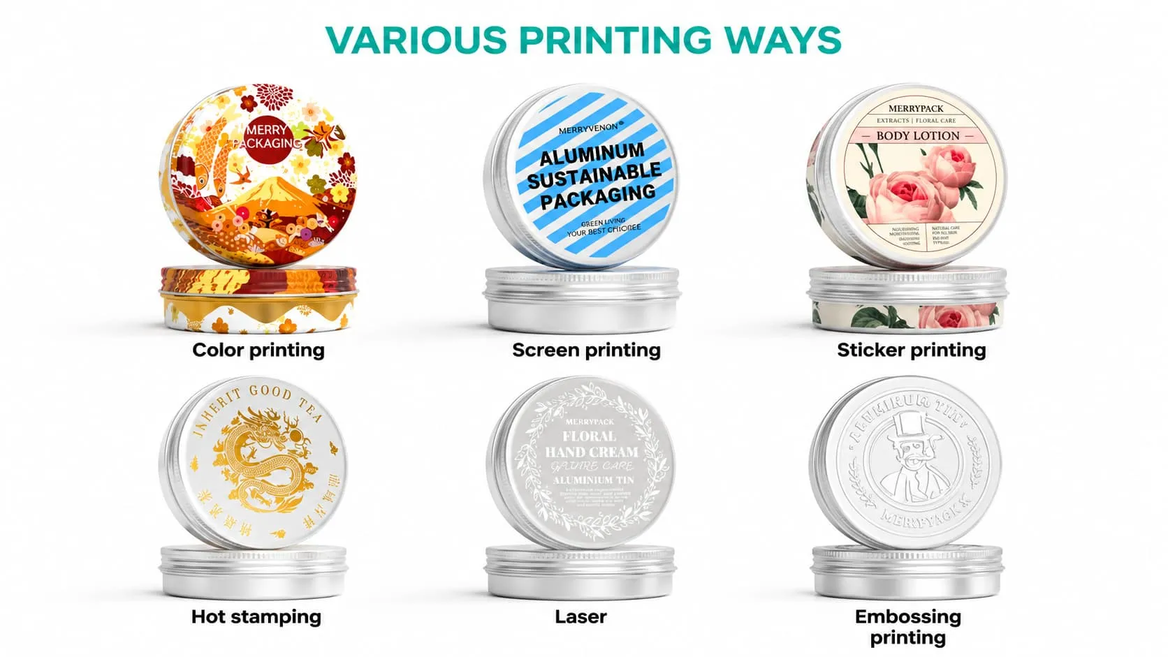 round tin box custom logo